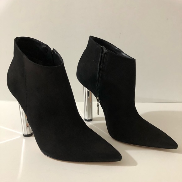 NEW Schutz Suede Elon Crystal Heel bootie 8.5 - Picture 1 of 16